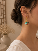 Load image into Gallery viewer, Peranakan Heart Earrings