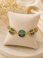 Load image into Gallery viewer, Emerald Hill Two Tiles Bracelet (Green)