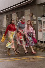 Load image into Gallery viewer, Peranakan Pleated Midi Skirt - Orchid