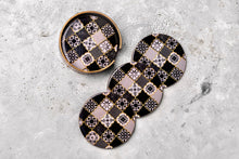 Load image into Gallery viewer, Charcoal Meraki Coasters