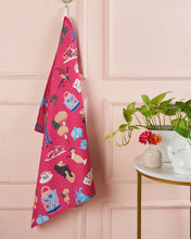 Load image into Gallery viewer, Tea Towels- Red Singapore Girl