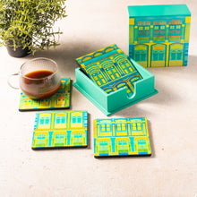 Load image into Gallery viewer, Straits Sensation Teal Coasters