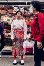 Load image into Gallery viewer, Peranakan Pleated Midi Skirt - Barn Red
