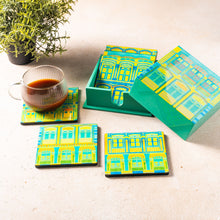 Load image into Gallery viewer, Straits Sensation Teal Coasters