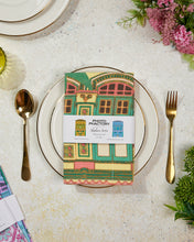 Load image into Gallery viewer, Tea Towel- Shophouses series (Yellow)