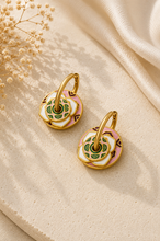 Load image into Gallery viewer, Peranakan Peony Earrings (White)