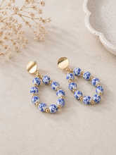 Load image into Gallery viewer, Indigo Bead Earrings