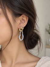 Load image into Gallery viewer, Asymmetrical Porcelain Earrings
