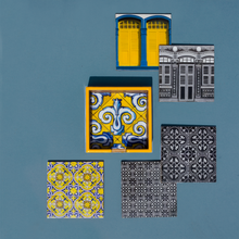 Load image into Gallery viewer, The Peranakan Sayang Coasters - Black