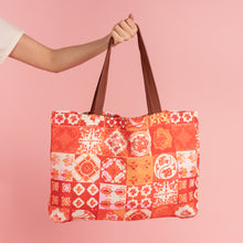 Load image into Gallery viewer, Photo Phactory x SIA Reversible Tote Bag- Mandarin Orange