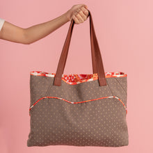 Load image into Gallery viewer, Photo Phactory x SIA Reversible Tote Bag- Mandarin Orange