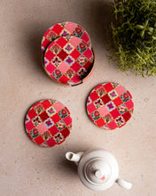 Load image into Gallery viewer, The Scarlet Set of 6 Coasters