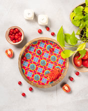 Load image into Gallery viewer, The Blue Merlion Series Mangowood Tray