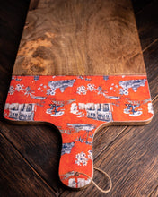 Load image into Gallery viewer, Chinoiserie Cheese Board- Burnt Orange