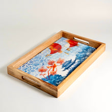 Load image into Gallery viewer, Ocean Blue Chinoiserie Tray