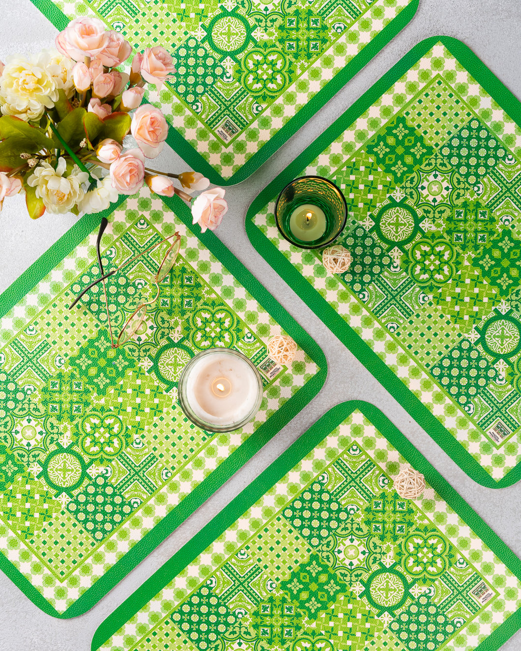 Azhar : The Green Series Placemats (Set of 6)