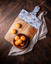 Load image into Gallery viewer, Chinoiserie Cheese Board- Cerulean Blue