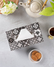 Load image into Gallery viewer, Layla : The Black and White Tissue Box Holder