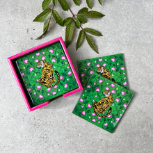 Load image into Gallery viewer, Lucky Tiger Tray and Coaster Set