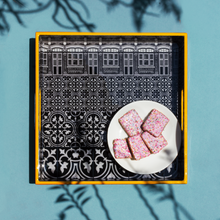 Load image into Gallery viewer, Peranakan Sayang Square Tray - Black & White