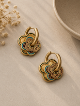 Load image into Gallery viewer, Katong Sunset Earrings (Dull Gold)
