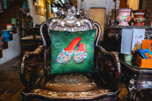 Load image into Gallery viewer, Baba Nyonya Cushion Cover- Beaded Shoes
