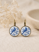 Load image into Gallery viewer, Porcelain Birds Earrings
