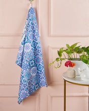 Load image into Gallery viewer, Tea Towel- Peranakan series (Azure)
