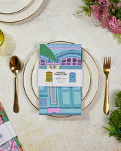 Load image into Gallery viewer, Tea Towel- Shophouses series (Blue)
