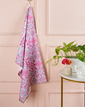 Load image into Gallery viewer, Tea Towel- Peranakan series (Lavender)
