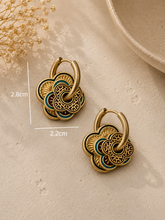 Load image into Gallery viewer, Katong Sunset Earrings (Dull Gold)
