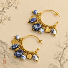 Load image into Gallery viewer, Porcelain Garden Earrings
