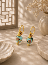 Load image into Gallery viewer, Peranakan Heart Earrings
