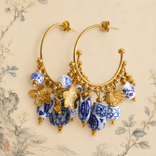 Load image into Gallery viewer, Porcelain Garden Earrings
