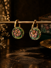 Load image into Gallery viewer, Peranakan Peony Earrings
