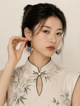 Load image into Gallery viewer, Porcelain Garden Earrings
