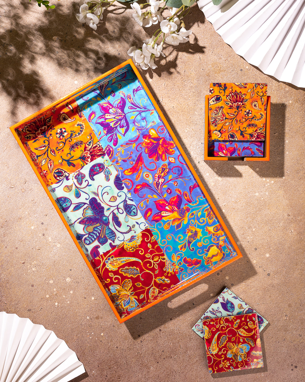 Batik Art Rectangle Tray