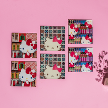 Load image into Gallery viewer, Hello Kitty x Photo Phactory Set of 6 Coasters - Pink
