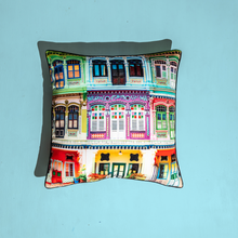 Load image into Gallery viewer, Colourful Rowhouses Design Cushion Cover
