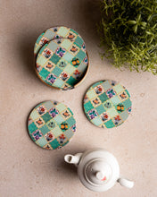 Load image into Gallery viewer, The Teal Set of 6 Coasters
