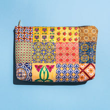Load image into Gallery viewer, Peranakan Tiles Design Travel Pouch - Tuscany

