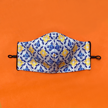 Load image into Gallery viewer, Signature Peranakan Dual Fabric Mask - Lemon
