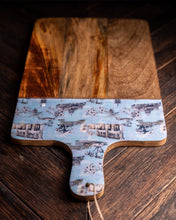 Load image into Gallery viewer, Chinoiserie Cheese Board- Cerulean Blue

