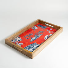 Load image into Gallery viewer, Autumn Orange Chinoiserie Tray
