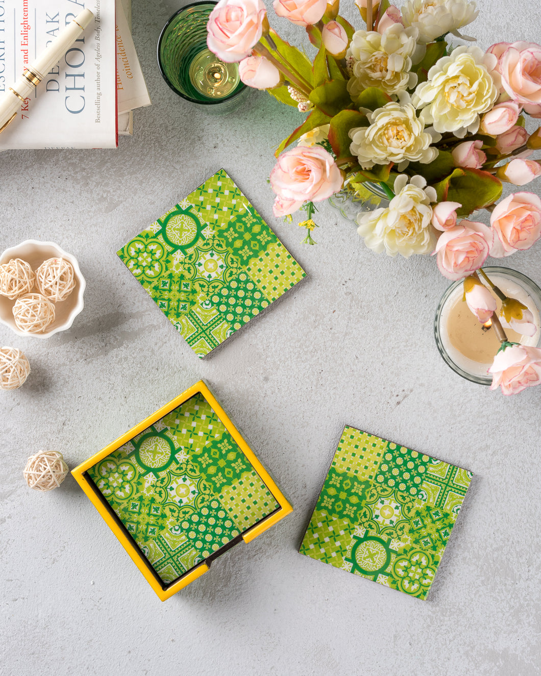 Azhar : The Green Series Coasters
