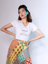 Load image into Gallery viewer, Peranakan Pleated Midi Skirt - Tuscany
