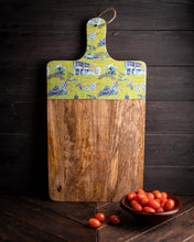 Load image into Gallery viewer, Chinoiserie Cheese Board- Lime Green
