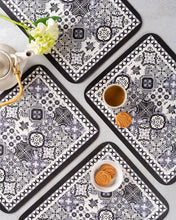 Load image into Gallery viewer, Layla  : The Black and White Series Placemats (Set of 6)
