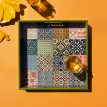 Load image into Gallery viewer, Peranakan Tiles Tray - Pastel Lime
